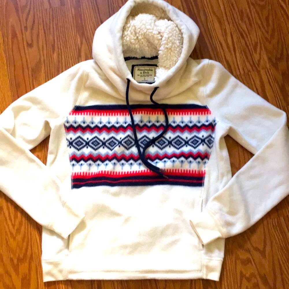 Abercrombie fleece, lined pullover women’s small